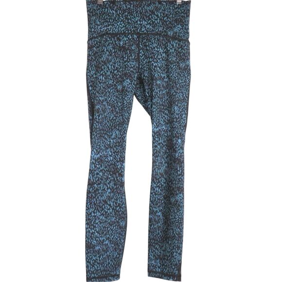Lululemon Train Times 7/8 Pant 25 Illuminate Black Multi Leggings Women Size 6 - Picture 1 of 4